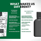 Organic Gelatinized Black Maca – 3X Stronger 200 Capsules for Men & Women, Natural Energy Supplement for Focus, Performance, Stamina & Endurance, Mood Enhancement and Stability, Mental Clarity 1000mg