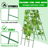 No Assembly Required Cucumber Trellis,2 Pack Trellis for Cucumbers,Outdoor Raised Bed Climbing Plant Support,A-Frame Garden Frame,Used for Vegetables,peas,Tomatoes,Squash,Melon and Fruit Frame