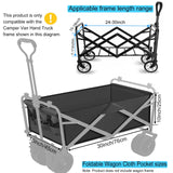 Camping Cart Liner Foldable Wagon Cloth Pocket,Beach Cart Large Capacity Cloth Pocket,for Station Wagons Front and Rear Foldable,Replacement Cloths Bags Size fits Length24-30 Height7-11