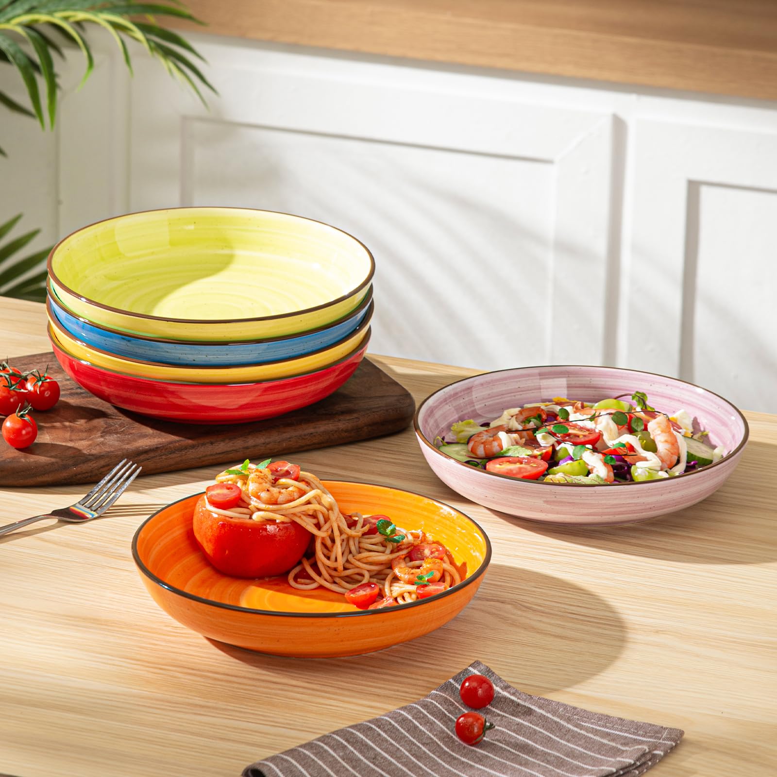 Y YHY Pasta Bowls Set of 6 - Thumbnail 4