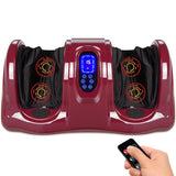 Best Choice Products Shiatsu Foot Massager for Pain Relief, Plantar Fasciitis, Neuropathy, Blood Circulation, Remote Control w/Compact Design - Burgundy