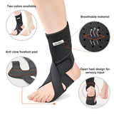 NEOFECT Drop Foot Brace - Adjustable AFO Ankle Brace for Walking & Stroke Recovery, Breathable Material for Ankle and Foot Support, Comfortable Design (Medium/Right)