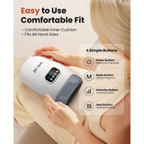 BOB AND BRAD Hand Massager with Heat and Compression, FSA HSA Eligible, Mothers Day Gifts for Mom, H60 Cordless Hand Massager for Arthritis and Carpal Tunnel, Pain Relief Heated Wrist Finger Massage