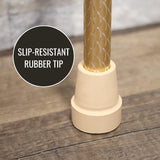 Switch Sticks Folding Walking Cane For Women & Men - Adjustable 32-37 In, Lightweight With Ergonomic Wood Handle, Slip-Resistant Rubber Tip Supports 264 Lbs - Canes For Women For Stability (FSA/HSA)