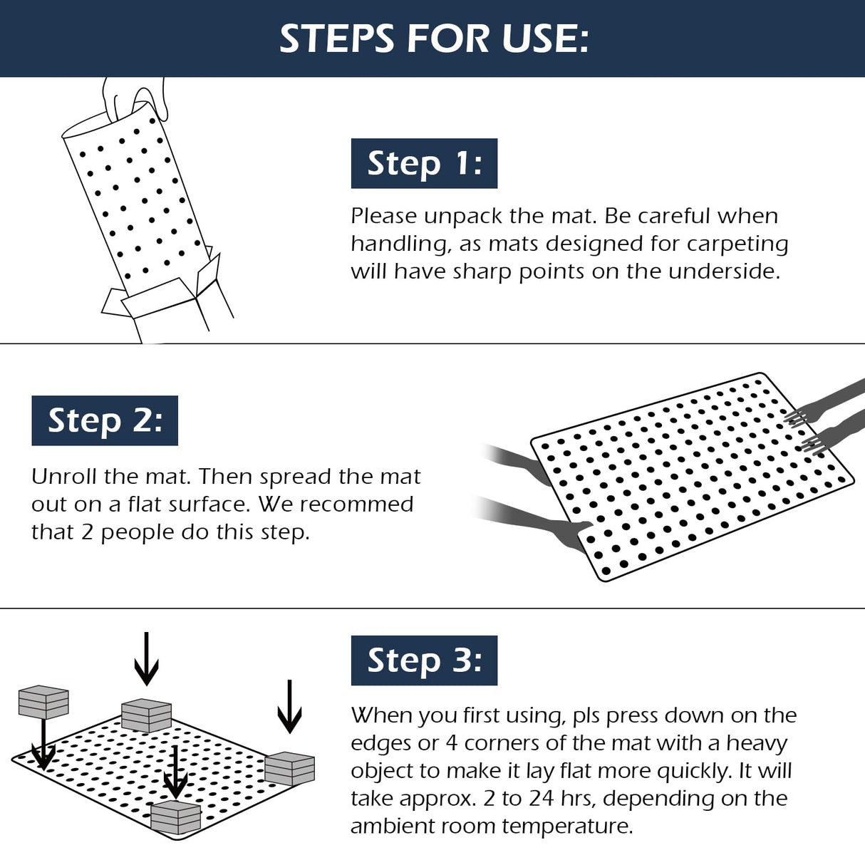 Chair Mat for Carpet, SALLOUS 46" x 60" Office Chair Mat for Carpeted Floors, Heavy Duty Vinyl Floor Mat with Grips, Floor Protector Computer Desk Mat for Home Office (Clear, Rectangular)