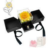 Sereney Preserved Sunflower Gifts for Women You are My Sunshine Necklace