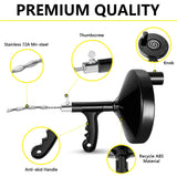 Drainsoon Drain Auger 25 Ft with Gloves, Plumbing Snake Drain Auger Hair Clog Remover, Heavy Duty Pipe Drain Clog Remover for Bathtub Drain, Bathroom Sink, Kitchen Cleaning