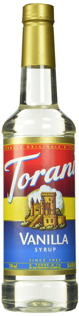 Torani Vanilla Flavored Drink Syrup, 25.4 fl oz, 4 Pack