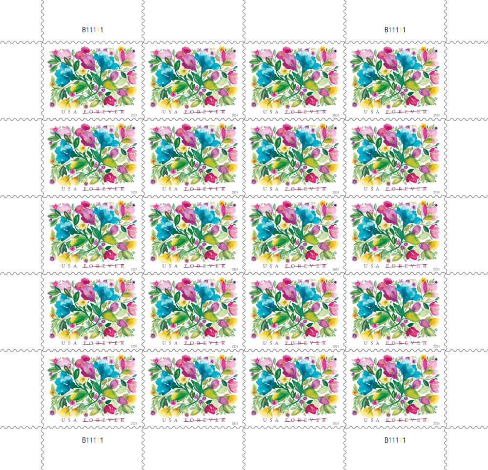 United States Postal Service Celebration Blooms (Sheet of 20) Forever Postage Stamps Scott #5849