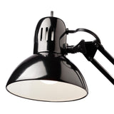 Globe Electric 12641 Architect 32" Swing-Arm Clamp-On Lamp, Black Architect, Finish, LED Bulb Included