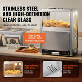 VEVOR Nacho Chip Warmer, 84.5QT Stainless Steel Machine with Warming Light, Deflection Board, for Popcorn, Potato Chips, Peanuts