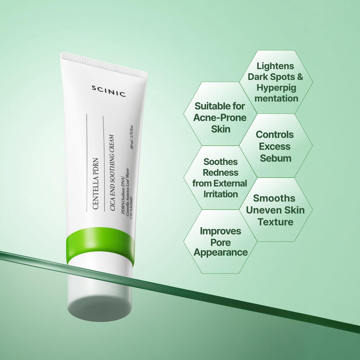 SCINIC Centella PDRN Cica & Soothing Cream 2.7 fl oz (80ml)