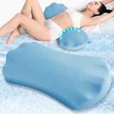 Lower Back Pain Relief Pillow for Sleeping Memory Foam Lumbar Support Pillow for Side Back Sleepers - Ergonomic Cooling Waist Pillow - Back Pain Relief Wedge Cushion Bolster Pillow for Bed, Car, Sofa