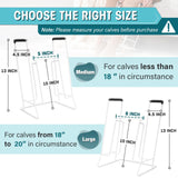 Zipcase Stocking Donner, Sock Aid Tool to Put on Compression Socks for Large Calves Less Than 18" in Circumference (Compatible for JOBST,SB SOX,CHARMKING,FITRELL,Bluemaple,COOLOVER) White