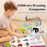 RIVGOT Drawing Robot for Kids with 150 Cards, Voice Interactive Educational Drawing Machine, Montessori Painting Learning Toys for 3 4 5 6 7 8 Year Old Boys Girls Birthday Party