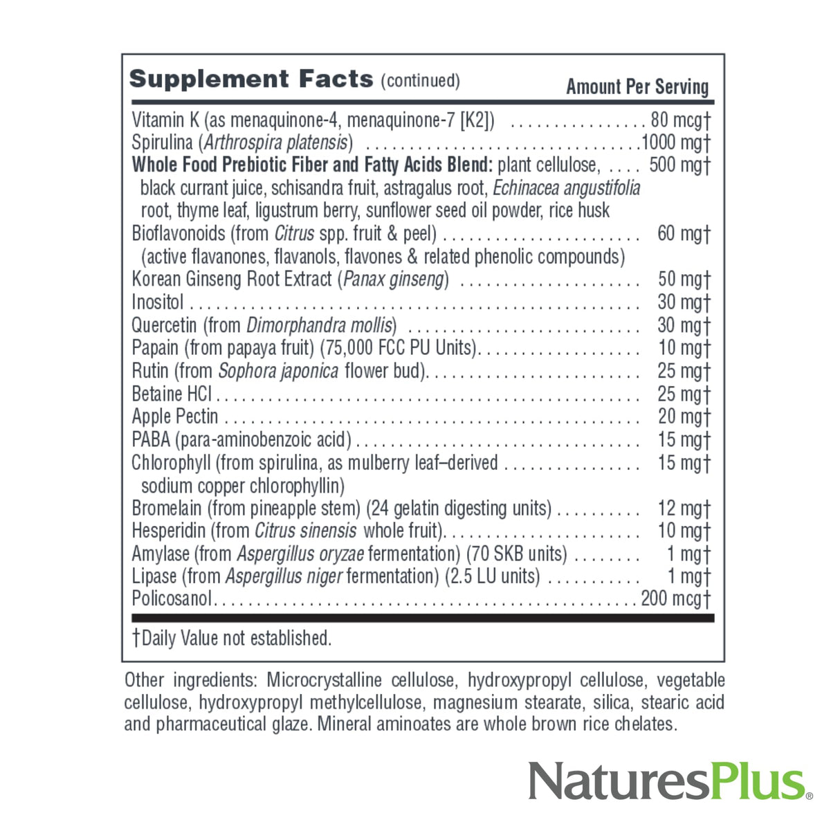 Natures Plus Source of Life No Iron Tablets - 90 Vegetarian Tablets - Whole Food Multivitamin & Mineral Supplement, Energy & Immunity Booster- Gluten-Free - 30 Servings