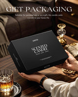 AOOVOO Scented Candles Set - 6 Pack Men Candles for Home Scented, 42 oz Soy Wax, 300 Hour Long Lasting Candle, Soy Candle Gifts Set for Men, Birthday, Valentine, Christmas, Anniversary Present