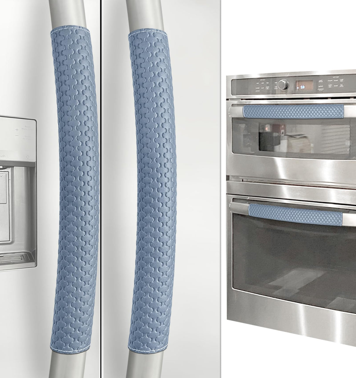 Refrigerator Door Handle Covers, 4 PCS, Performance Appliance Handle Covers, Non-Slip Fridge Door Handle Covers, Keep Your Kitchen Clean, Microwave Oven Dishwasher door Handle Protectors(Navy Blue)