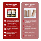 Better Alt Pure Himalayan Shilajit Sticks with Organic Honey, Saffron| Easy to Consume|30 Sticks for Energy Boost & Immune Support, 85+ Trace Minerals, 75%+ Fulvic Acid (Pack of 2) Cinnamon + Caramel