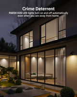 Sunco 4 Pack PAR30 LED Dusk to Dawn Light Bulbs, 850 Lumens, 11W, 5000K Daylight, Non-Dimmable, E26, Wet Rated Outdoor Flood Light Bulb with Photocell Sensor, for Porch, Patio, Backyard, UL