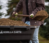 Gorilla Carts Dump Garden Cart, 7 Cu Ft,1200 lb Capacity, No-Flat Tires