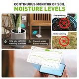 RainPoint 3-in-1 APP Remote Monitoring WiFi Soil Meter Indoor/Outdoor