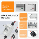 Pjerjzn Solar Panel Disconnect Switch 1000V 60A PV Disconnect Switch Outdoor Miniature Circuit Breaker IP65 for Solar PV Homes Battery (1000V 60 Amp)