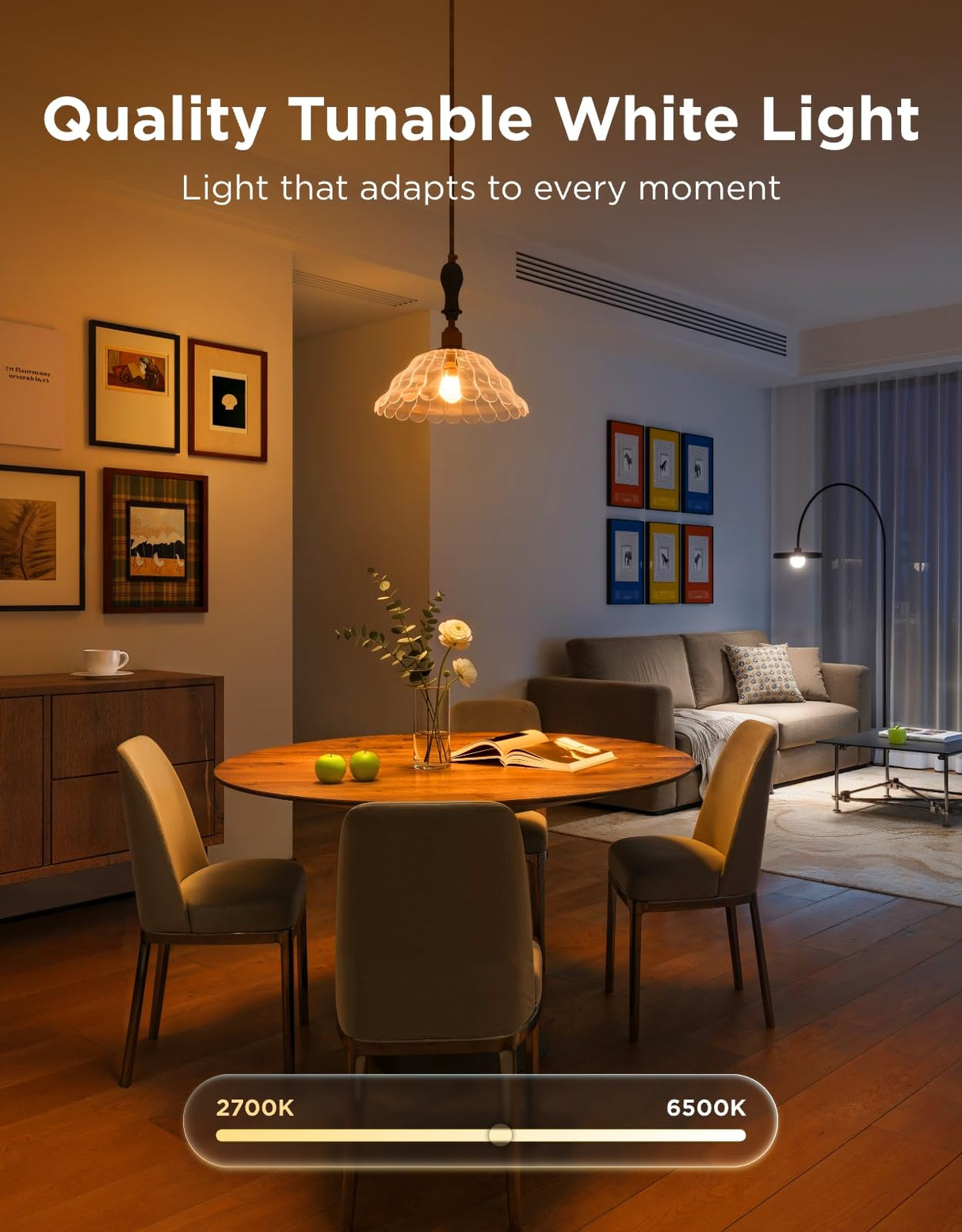 Govee Smart Light Bulbs, WiFi Bluetooth Color Changing Bulbs, Music Sync, 54 Dynamic Scenes, 16 Million DIY Colors RGB Light Bulbs, Work with Alexa, Google Assistant, 800 Lumen, 8 Pack