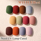 Double Rhythm 28Pcs 0.5Oz Gel Nail Polish Set Same Color Same Bottle Soak Off Gel Polish Kit Nail Art Manicure Salon DIY at Home for Women (Burgundy Green Collection-T24-1)