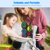 Miortior Electronic Drum Set, 10 Pads Roll-up Drum Practice Pad with Drum Pedals & Sticks, Built-in Speaker with Headphone Jack, Great Christmas & Birthday Gift for Kids