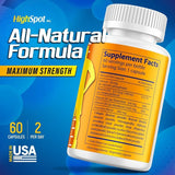 2 Pack HighSpot Height Growth - Height Growth Maximizer - Calcium, Vitamin D3, B1, B2 - Grow Taller Supplement - Bone Growth Supplement - Made in USA (White)