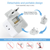 TESSAN All European UK Travel Plug Adapter Kit, International Detachable with 3 Outlet 3 USB Charger (1 USB C), Type C/G/E/F EU Ireland Power Adaptor, US to Europe Italy Spain France Greece