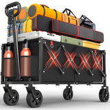 COZEER Wagons Carts Foldable, 180L Folding Heavy Duty Wagon with Wheels