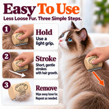 SleekEZ Cat Brush for Shedding - Deshedding Brush for Cats - Patented Grooming Tool for Removing Loose Fur, Undercoat & Hair - Made in USA - Works on Short, Medium & Long Coats