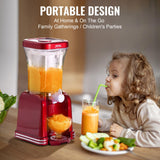 VEVOR Slushie Machine for Home, 32oz Tank Home-use Margarita Machine, Smoothie Frozen Drink Maker with Food-grade Materials, Slushy Machine for Home DIY, Kids' Parties, Red