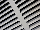 HVAC Premium 28'' x 36'' [Duct Opening] Flat Stamped Steel Return Air Grille - Sidewall and Ceiling - HVAC Vent Duct Cover - White [Outer Dimensions: 29.75''w X 37.75''h]