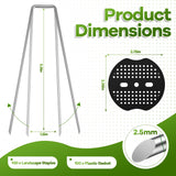 200PCS Garden Stakes Landscape Staples Set with Gasket, 11 Gauge