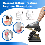 Arejonner Foldable Foot Rest, 12 Modes Adjustable Ergonomic Foot Rest for Office, Yellow