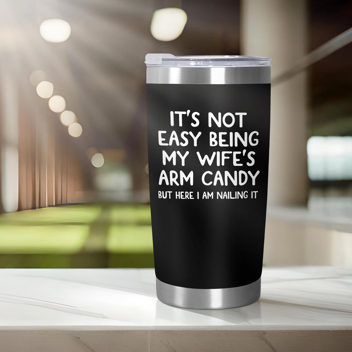 ARVEXO Christmas Birthday Gifts For Husband from Wife - 20 oz Stainless Steel Insulated Coffee Tumbler with Lid - Anniversary Wedding Gifts Gifts for Him Men Husband from Wife, Presents for Men