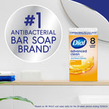 Dial Antibacterial Deodorant Bar Soap, Gold, 4 Oz, 32 Bars