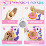 Pottery Wheel for Kids, Unicorn Craft Kit Arts and Crafts for Kid Ages 6-12