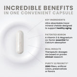 Pure TheraPro Rx Bio Boron, 30mg/Capsule, 90 Capsules, Bororganic Glycine Boron Supplements for Men & Women, Vegan Mineral Supplements for Bones, Cardiovascular Function & Immunity Support