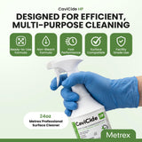 Metrex CaviCide HP Hydrogen Peroxide Disinfectant Spray – Kills Norovirus, MRSA, TB & Flu in 1 Minute – EPA-Registered Hospital-Grade Cleaner for Medical, Dental, Salon & Vet – 24 fl oz, 1 Count