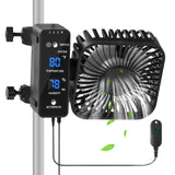 DAOTAILI 4" Grow Tent Fan with Auto Humidity Control | Quiet Oscillating Ventilation, Real-Time Temp & Humidity Monitoring for Hydroponics, Greenhouses & Indoor Gardens