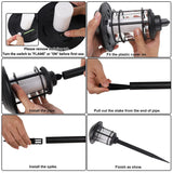 Dynaming 6 Pack Solar Flame Torch Lights Outdoor, Halloween Dual Use Flickering Flame Garden Light, Christmas Hanging Lanterns, Auto On/Off & Waterproof Lighting for Lawn Patio Yard Walkway Driveway