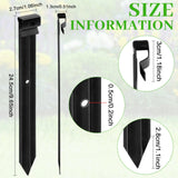 16 Pack Metal Landscape Edging Stakes,10 in Heavy Duty Garden Spikes