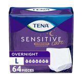TENA Sensitive Care Overnight Incontinence Underwear for Women, Large, 64 Count (New Sizing)