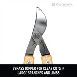 Corona Tools WL 3351 26″ Bypass Loppers – Heavy-Duty Branch Cutter for Trees, Shrubs & Landscaping