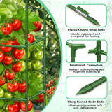 Riare 6 Pack 45in Square Tomato Cages for Garden, Heavy Duty Tomato Trellis