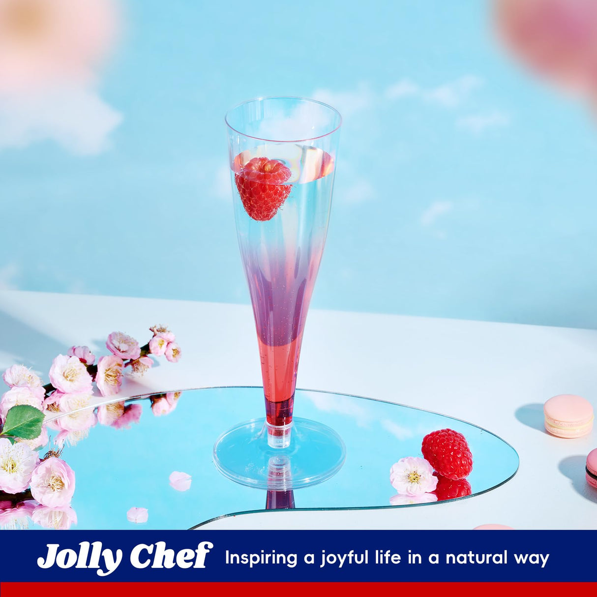 JOLLY CHEF 100 Pack Plastic Champagne Flutes Disposable 4.5 oz Clear Plastic Champagne Glasses Suitable for Wedding, Thanksgiving Day, Christmas